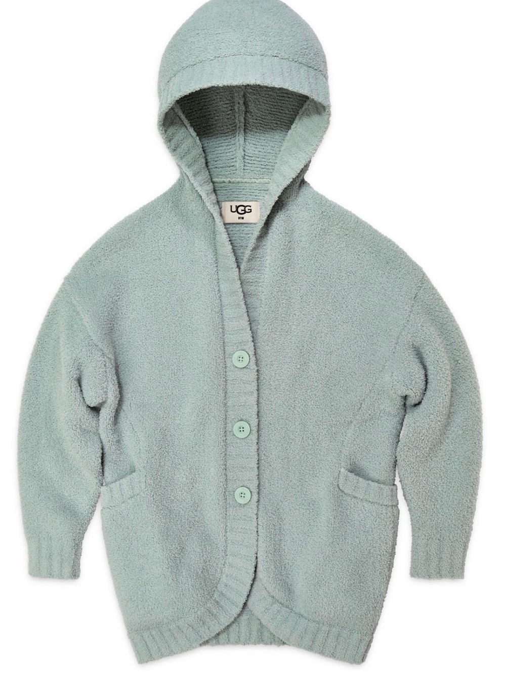 UGG Franco Travel Cardigan in Pale Sky Color, Size Medium/Large